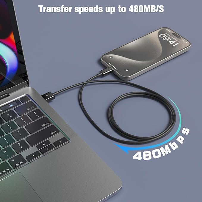 Car Carplay Cable for iPhone 17/16/15,iPhone 16/15 Plus17/16/15 Pro 17/16/15Pro Max charger ,USB A to USB C for Carplay USB C Cord, iPad USB C Cable 10th, iPad Air Car Charger Cable Cord 3FT (Black)