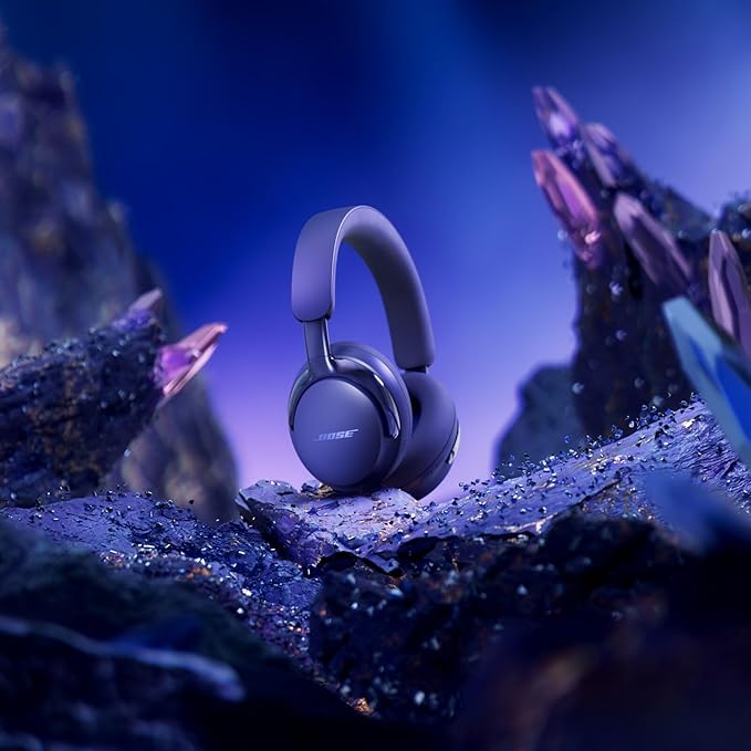 Bose New QuietComfort Ultra Bluetooth Headphones (2nd Gen), Wireless Headphones with Spatial Audio, Over Ear Noise Cancelling with Mic, Up to 30 Hours of Play time, Midnight Violet - Limited Edition