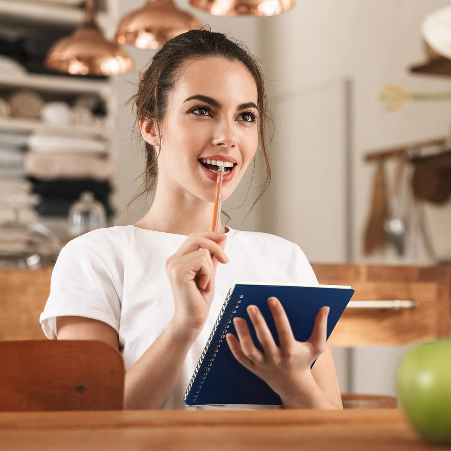 Yahenda Spiral Notebook Bulk A5 Journal Lined 8.3'' x 5.5'' Writing Composition Paper Small Notepad Subject Notebook for Students Office Business Back to School Supplies(Deep Blue,54 Pcs)