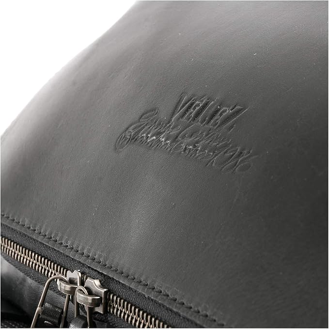 VELEZ Leather Backpack for Men - 15.6 Inch Laptop Bag - Designer Bookbag - Handmade Business Casual Computer Shoulder Bags
