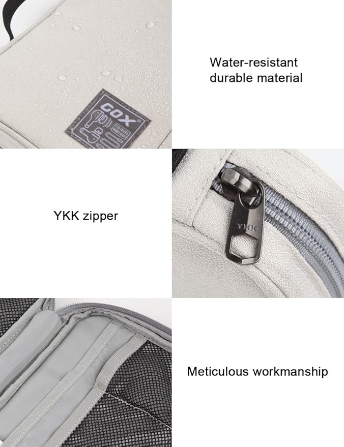 gox Electronic Cable Tech Cord Organizer Travel Case Small Cable Storage Bag for Earbuds Charger Pouch