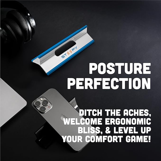 Steepy Portable Laptop Riser - 3 Height Adjustable Stand for Desk