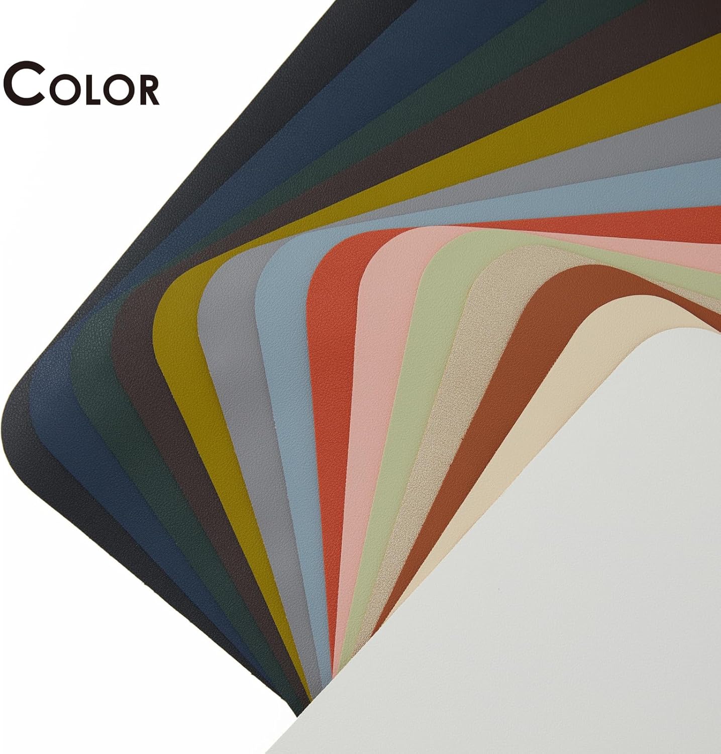 Leather Desk Mat - Non-Slip PU Desk Pad for Office and Home - Desk Organization and Accessories - Ideal for Large Mouse Pad and Desk Mats on Top of Desks (White,27.6"x 13.8")