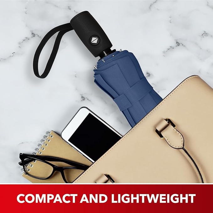 REPEL Windproof Travel Umbrella - Compact & Withstands Winds up to 85MPH , Strongest Premium Auto Folding Umbrella for Rain and Sun - Durable, Light & Portable for Women & Men , Fits Backpack & Cars