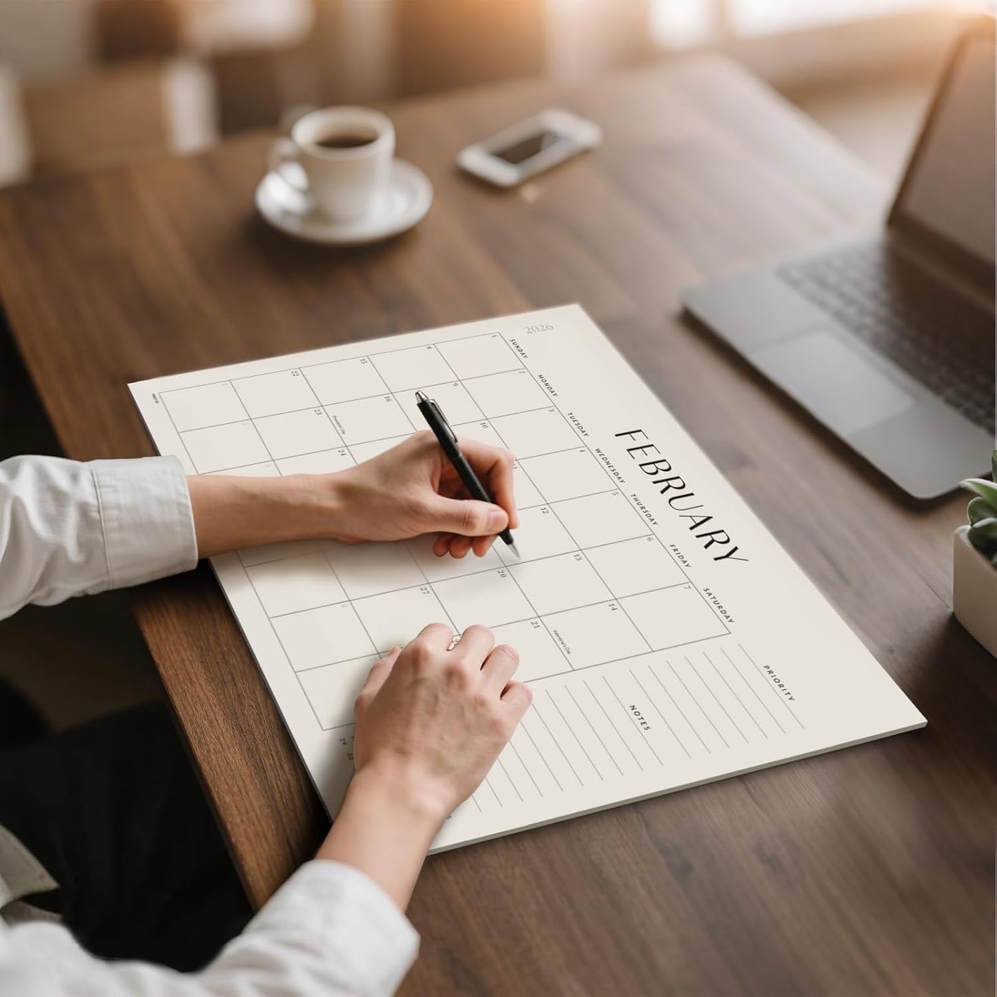 Jotsome Desk Calendar 2025-2026, Desk Pad Calendar From Now to December 2026 22x17 inch, Desk Blotter Calendar for Home and Office, Easy Planning