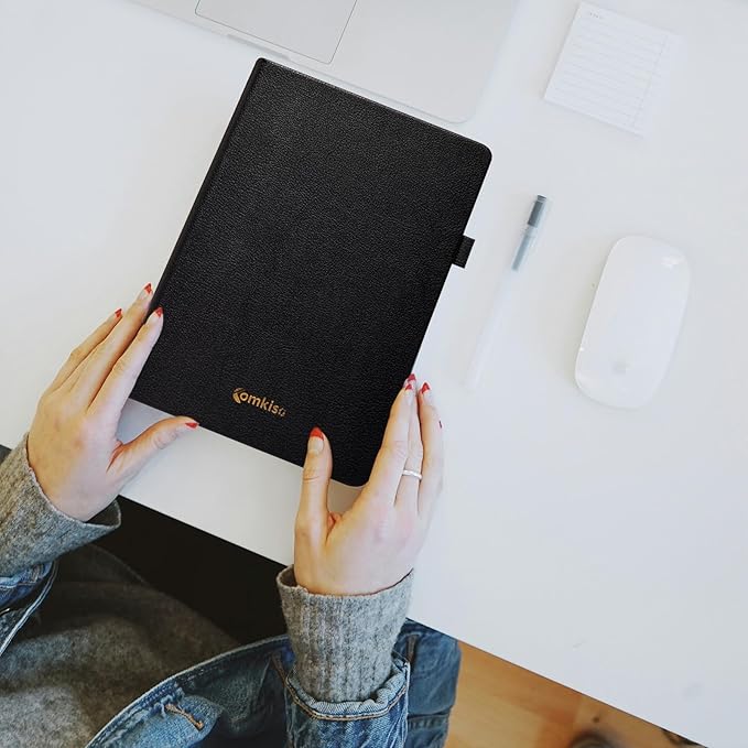 Password Book with Individual Alphabetical Tabs Laminated, Large Print Password Keeper Book for Seniors, A5 Hardcover Internet Password Log Book to Record Website Login Details - Black