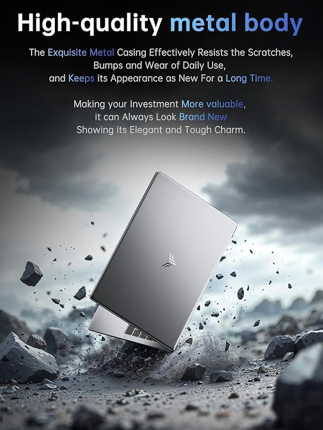 ACEMAGIC 2025 TX15 Laptop, Laptop Computer, Intel N150 Processor(Up to 3.6GHz), 16GB RAM 512GB NVMe SSD, 15.6" FHD Display, Windows 11 Pro Home/Business/Student Laptop, Metal Shell, HDMI, USB3.2