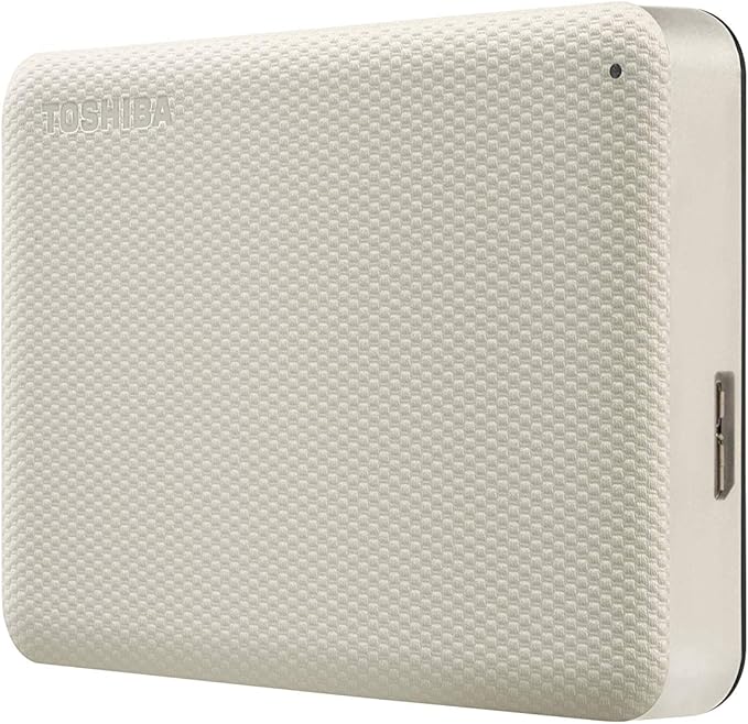 Toshiba Canvio Advance 4TB Portable External Hard Drive USB 3.0, White - HDTCA40XW3CA