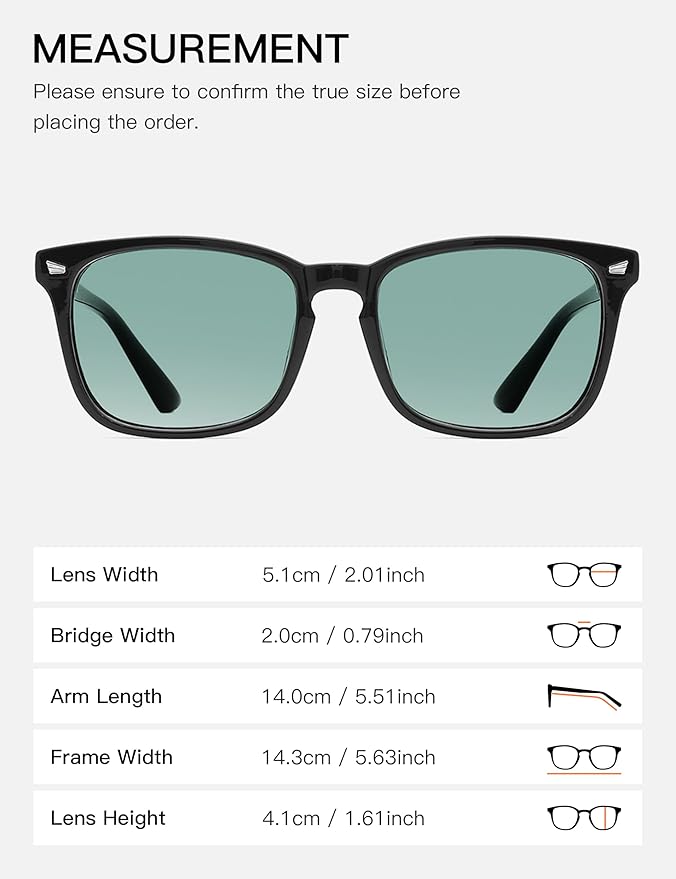 TIJN Blue Light Blocking Glasses for Women Men Clear Frame Square Nerd Eyeglasses Anti Blue Ray Computer Screen Glasses