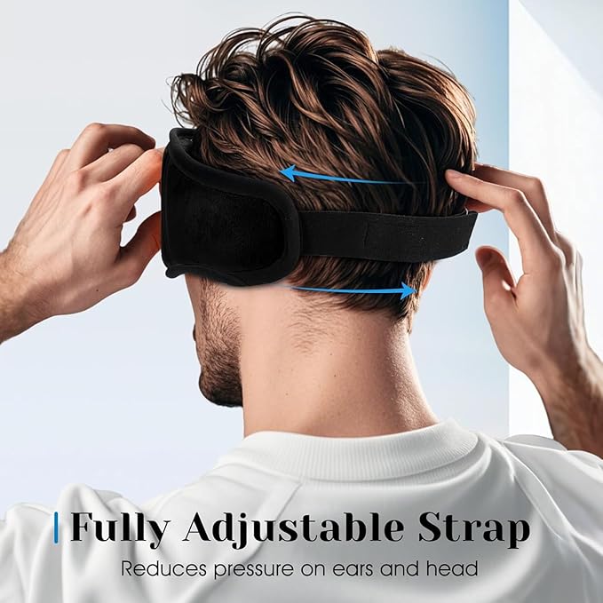 MUSICOZY Sleep Headphones, Bluetooth 5.4 Sleep Mask Headband Headphones Sleeping Eye Mask, Wireless Music Earbuds Earphones with HD Stereo Speakers for Side Sleepers, Cool Gadgets Unique Gift