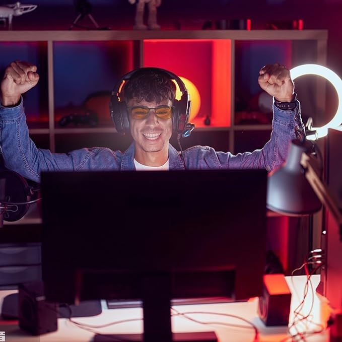 YIMI Blue Light Blocking Glasses UV400 With Spring Hinge Computer Gaming Blue Light Screen Blocker Glasses for Men Women