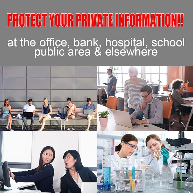 23.8 Inch - 16:9 Aspect Ratio - Computer Privacy Screen Filter for Widescreen Monitor - Anti-Glare - Anti-Scratch Protector Film - Protects Your Eyes from Harmful Glare and Blue Light