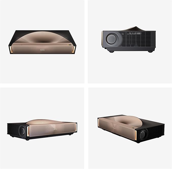 Hisense L9Q Ultra Short Throw Triple Laser Projector, 4K UHD, 5,000 ANSI Lumens, 5000:1 Contrast, 80” - 200”, Dolby Vision & Atmos, IMAX Enhanced, Google TV, Pantone Validated, Sound by Devialet