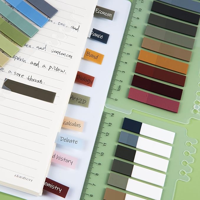 Golcellia Sticky Tabs,Sticky Note Tabs,Book Tabs,Index Tabs, Page Tabs, Page Markers,60 Colors, 7 Designs,Annotation Tabs,Book Annotation Supplies