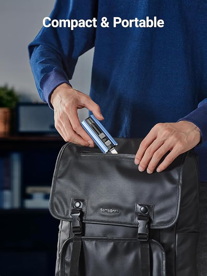 512GB Flash Drive Intended for iPhone iPad Android and Computers, 4 in 1 Photo Stick for Phone Memory Storage Easily Backup Photos Videos, Plug and Play, No Application Required (Navy Blue)