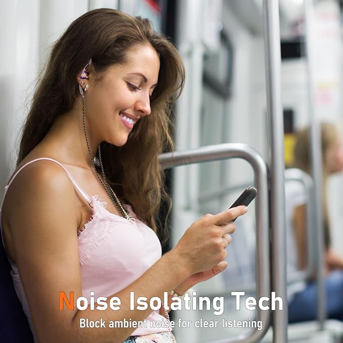 Vibes 202MC USB-C Wired Earbuds - HiFi in Ear Monitor Headphones - Noise Isolating Ear Buds w/ Mic - Clear Sound, Deep Bass & Comfort-Fit Earphones - MMCX to USBC, Silver Plated Cord, Carrying Case