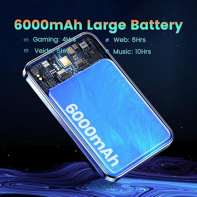 2025 Upgraded Android 14 Tablets, 10.1 inch Tablet Octa-core CPU with 8 Arm Cortex-A55 Processors 8GB RAM 128GB ROM IPS Touchscreen, Wi-Fi 6, BT 5.0, Dual Camera, 6000mAh Battery