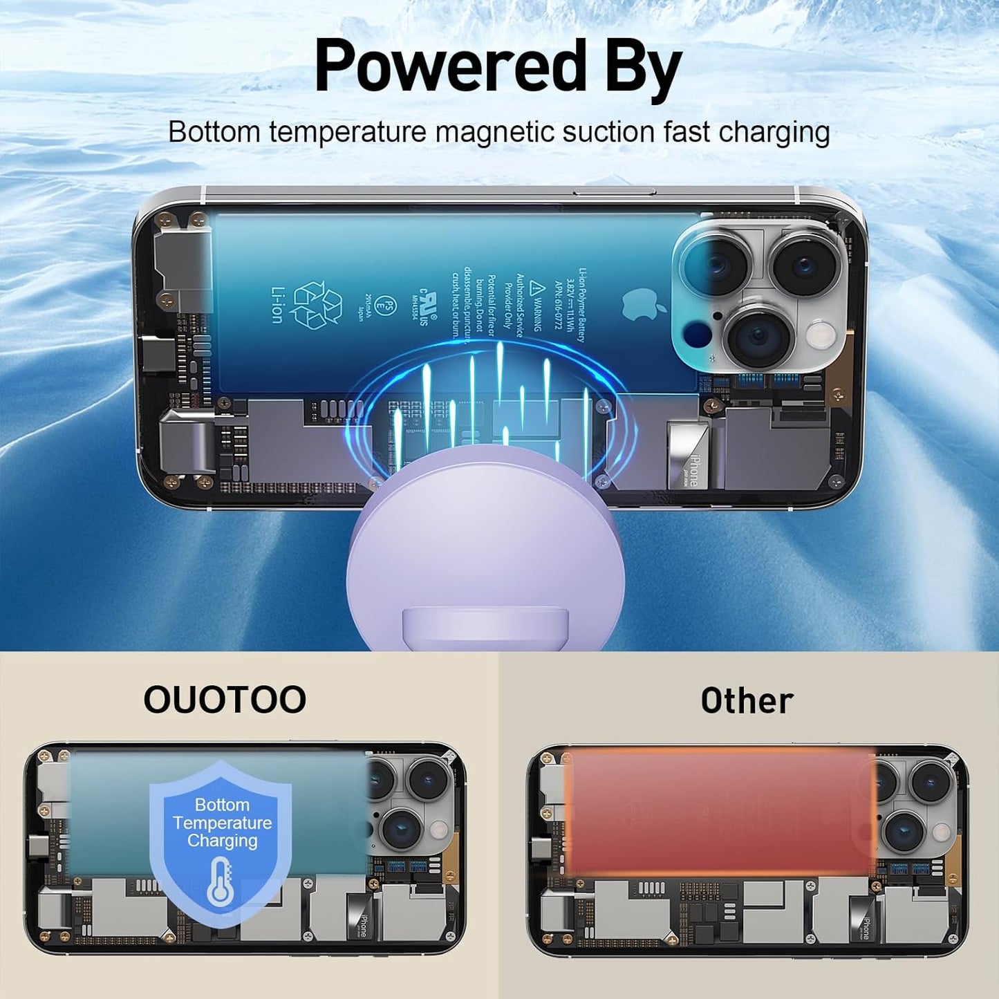 2025 3 in 1 Charging Station Compatible with Magsafe Charger Wireless Charger Stand for iPhone16 15 14 13 12 Series Wireless Charging Station for AirPods Wireless Charging Stand for iWatch Series