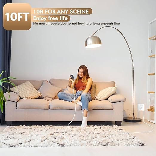 10FT iPhone 17 Pro/16e Charger Fast Charging,2Pack 20W USB C Apple 16 15 Pro Charger Block & 10Foot Long USBC Woven Cable Cord for iPhone 17/17 Air/17 Pro Max/16/16 Pro Max/16 Plus/15/15 Pro Max/iPad