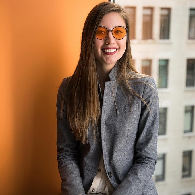 LIKSMU Blue Light Blocking Glasses Computer Gaming TV Phone Sleeping Glasses Women Men Professional Filter Anti Eyestrain