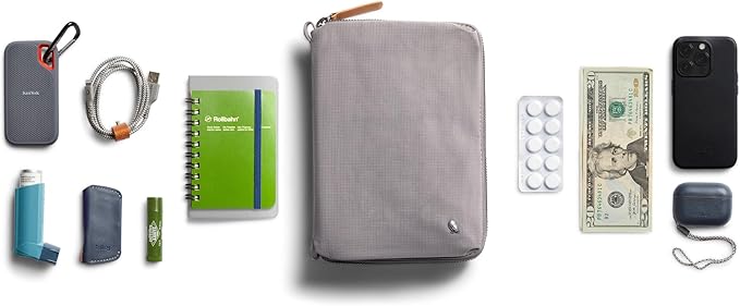 Bellroy Wonder Kit (tech and Travel Pouch with Internal Organization for Cables, Chargers, notebooks Medical Kits and More) - StormGray