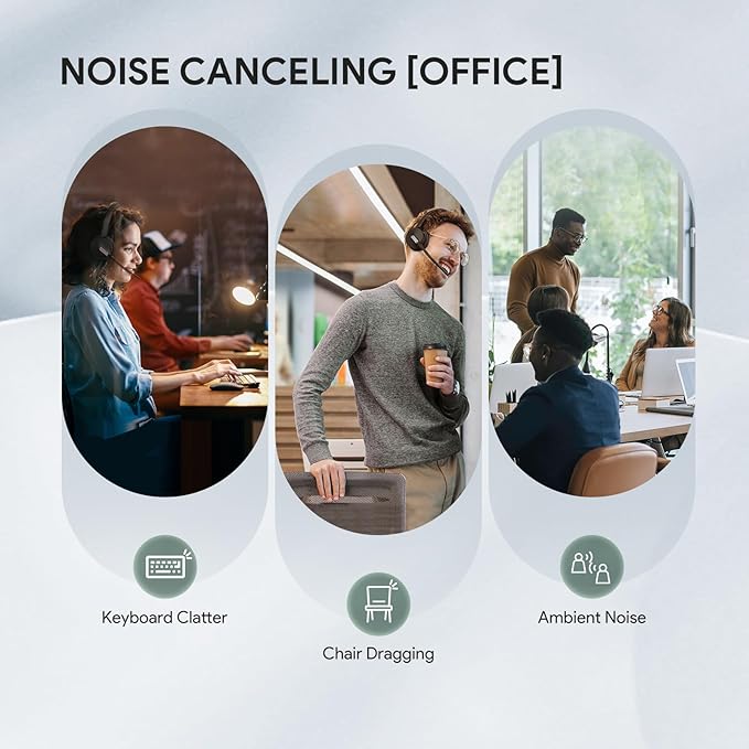 Yealink BH70 Mono Wireless Bluetooth Headset with Microphone for Work, up to 35h Talking Battery Life, 3-Mic Noise Cancellation, 91g Lightweight Microsoft Teams Certified Work Headsets for PC