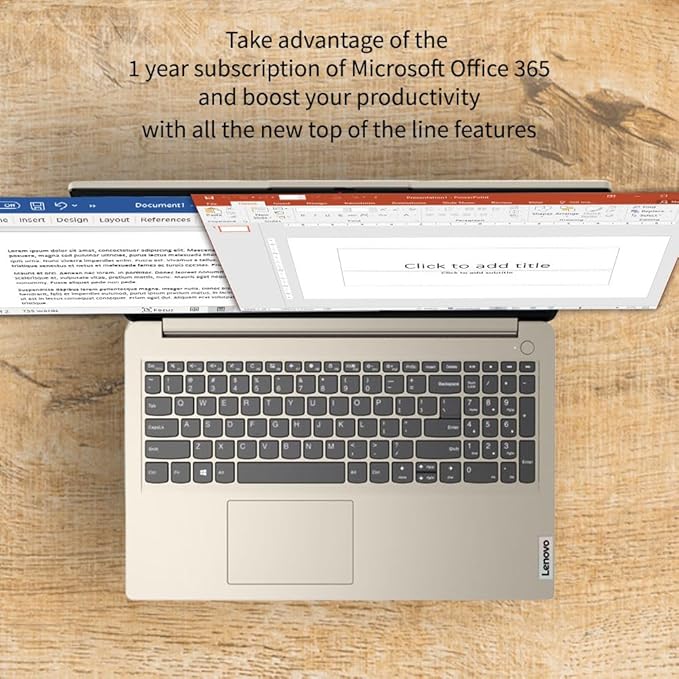 Lenovo 15.6" HD IdeaPad Anti-Glare Coating + 1 Year Microsoft 365, 36GB RAM, 2.1TB SSD, Windows 11 Pro, Up to 9.5 Hours Battery Life, Intel Processor, WiFi 6, HDMI, USB-C, SD Card Reader, w/WOWPC USB