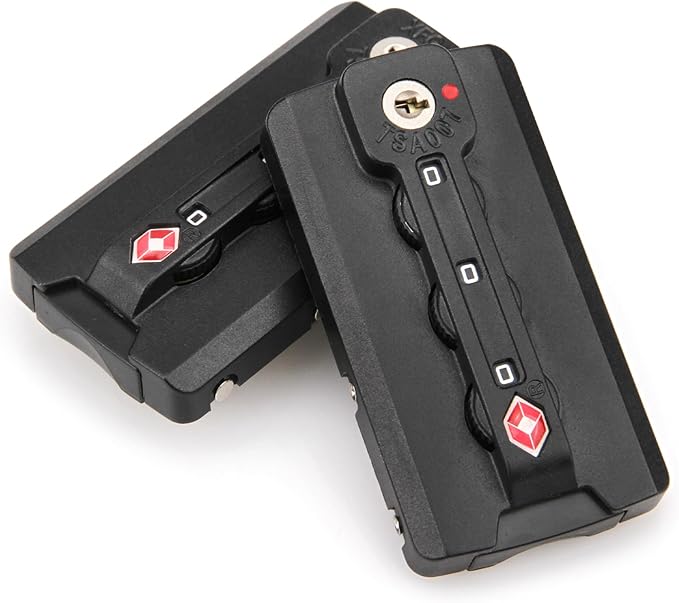 Zoofen 2 Pack Luggage Lock TSA Approved Luggage Travel Lock Luggage Suitcas Lock 3-Digit Combination Lock(Model D)