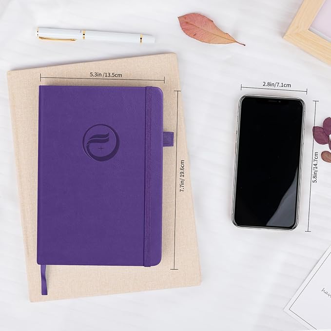 Password Book with Alphabetical Tabs, Password Keeper Book for Seniors, Hardcover Password Notebook for Individual & Colorful Tabs, Password Organizer for Website Logins, 5.3" x 7.7", Purple