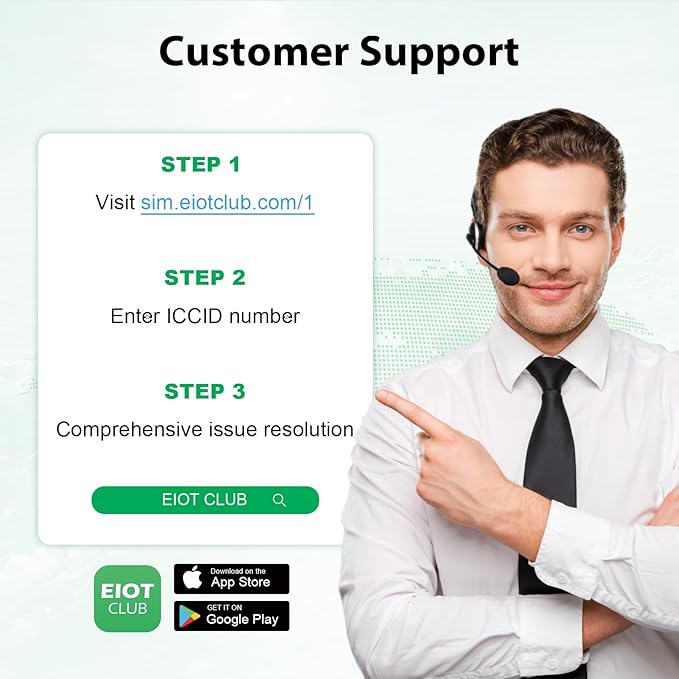 EIOTCLUB Unlimited Data Only SIM Card - 30Day | USA Coverage, 5G/4G LTE SIM Card Works with Routers, WiFi Hotspots, Laptops, Tablets, Phone | 3-in-1 SIM (No Contract)