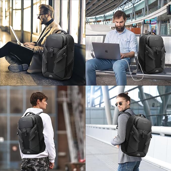 Travel laptop Smart Backpack for men women ,Business waterproof Backpack with USB charge Port,Anti Theft Travel Laptop Backpack Fits 15.6 Inch Notebook
