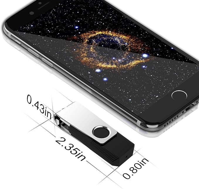 KEXIN 10 Pack 32GB USB Flash Drive Bulk Flash Drive Thumb Drive Memory Stick USB 2.0 Flash Drive Swivel Drive Black (32 GB, Black 10 Pack)