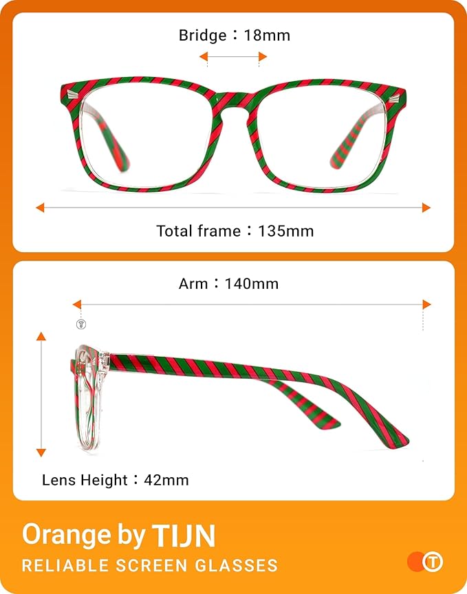 TIJN Blue Light Blocking Glasses for Women Men Clear Frame Square Nerd Eyeglasses Anti Blue Ray Computer Screen Glasses