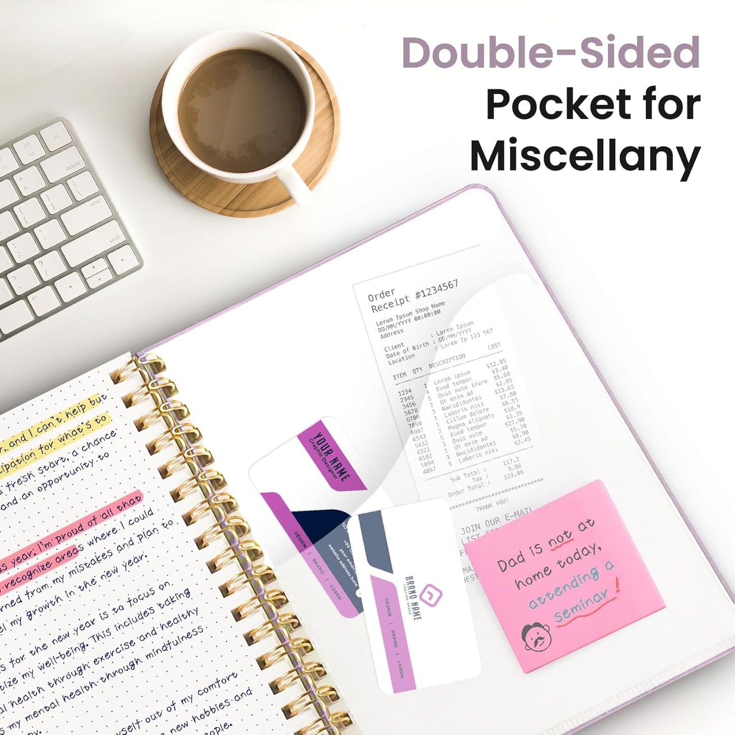 Spiral Dotted Notebook Journal for Work, 300 Pages, Thick B5 (7.1"x10") Bullet Dotted Journal for Women & Writing, Hardcover Notebook for Note Taking, Perfect for Work School Note Taking Business, Purple