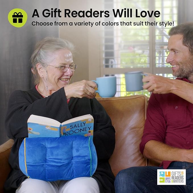 Gifts for Readers & Writers Book Pillow Tablet Stand for Bed Sloth - Premium Cushioned Book Holder for Hands Free Reading, Stylish Tablet Holder for Bed, Kindle Pillow Stands & Lap Ipad Holders