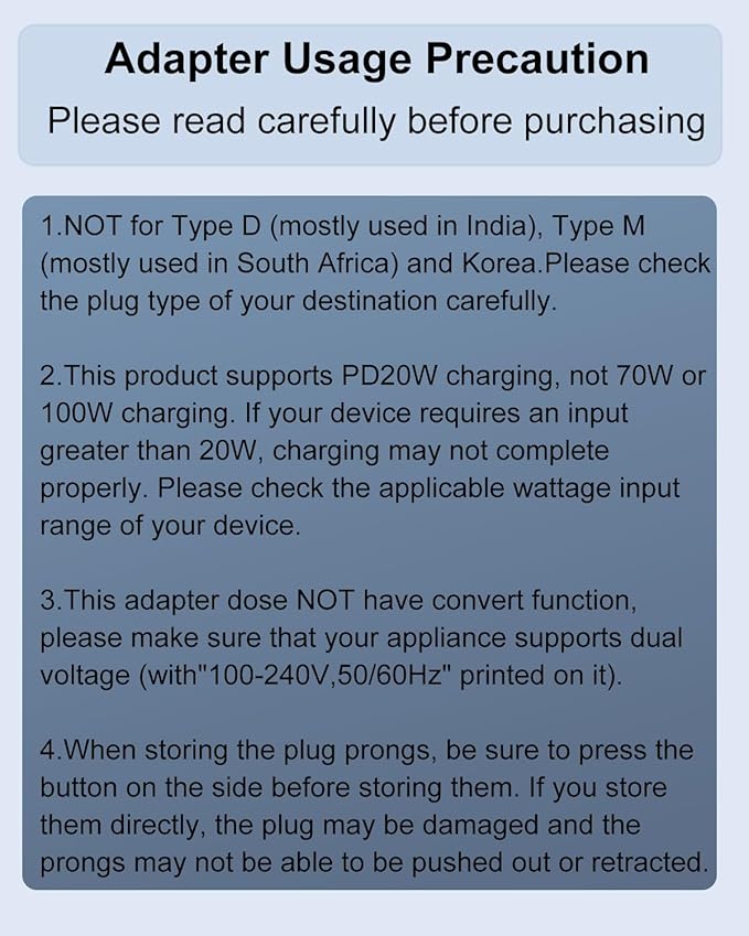Universal Travel Adapter, International Travel Plug Adapter with 2 USB-C(PD 20W) & 1 USB-A Ports, All in One Portable Adaptor, for USA, UK, EU, AU & 224+ Countries (White) US