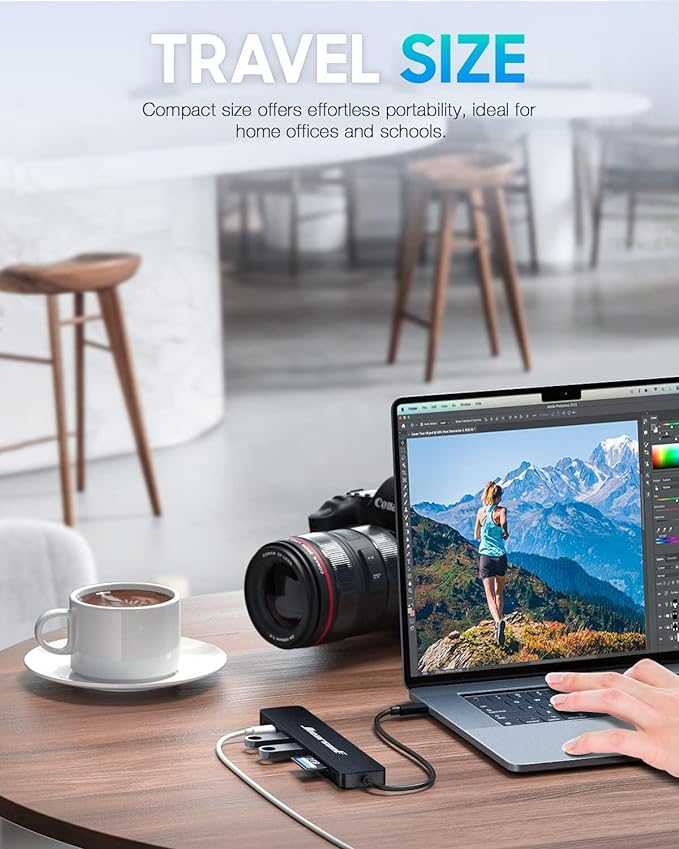 Hiearcool USB C Hub, USBC Hub Multi-Port Adapter for MacBook Pro/Air M1 M2, 4K HDMI USB-C Dock Dongle for iPad and Other Type C Devices