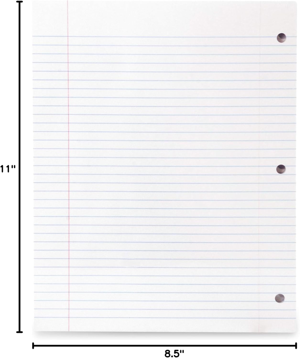 Mintra Office Filler Paper (College Ruled, 600 Sheets (6pks of 100))