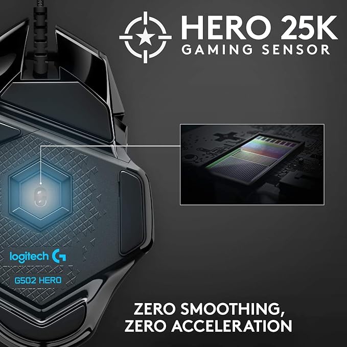 Logitech G PRO Mechanical Gaming Keyboard and Logitech G502 HERO High Performance Gaming Mouse Bundle