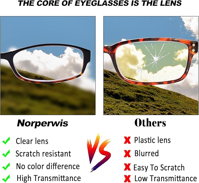 NORPERWIS 6 Pack Ladies Reading Glasses for Women Blue Light Blocking Spring Hinge Fashion Eyeglasses Readers for Women (Mix Color, 2.50)