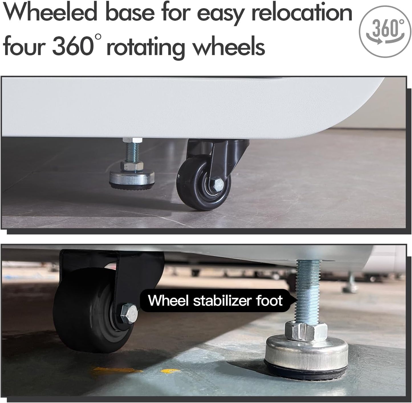 Soundproof Office Pod Booth, Quiet Meeting Pod with Acoustic Panels, Mobile Focus Room, Privacy Silent Booth for Private Phone Calling, 1-2 Person Workspace with Sound Isolation W55in D48in H92in