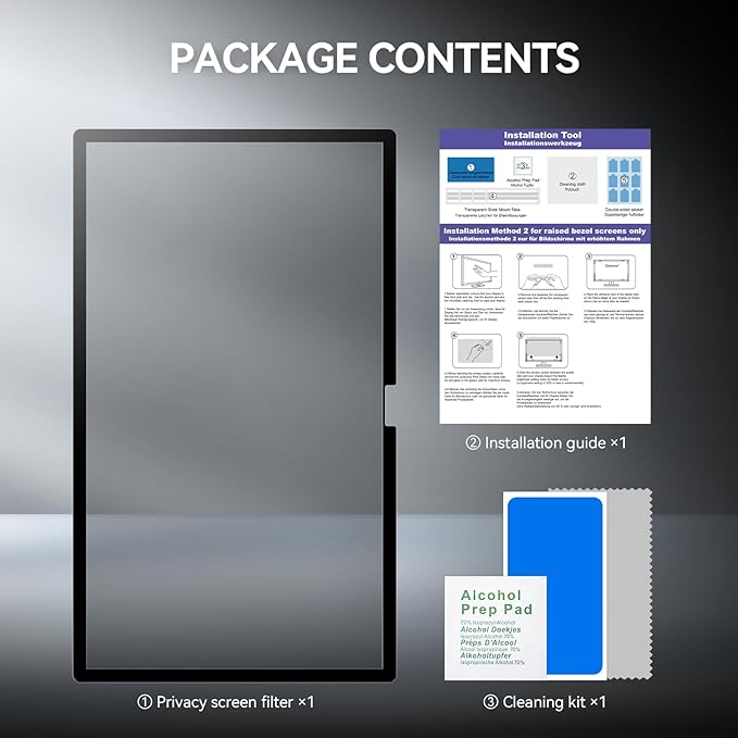Privacy Screen for iMac 27 Inch Studio Display Desktop Computer Monitor, Anti Glare Blue Light Filter Shield, Upgraded Anti Spy 27 Inch iMac Privacy Protector
