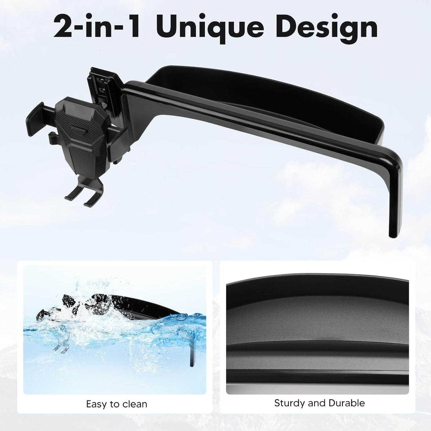 FIILINES Phone Holder for Mazda CX-5 2022-2025 (Fit 10.25" Touch Screen), Phone Mount with Dash Organizer for CX-5 Accessories, 360 Degree Rotation Dash Mount Cell-Phone Holder