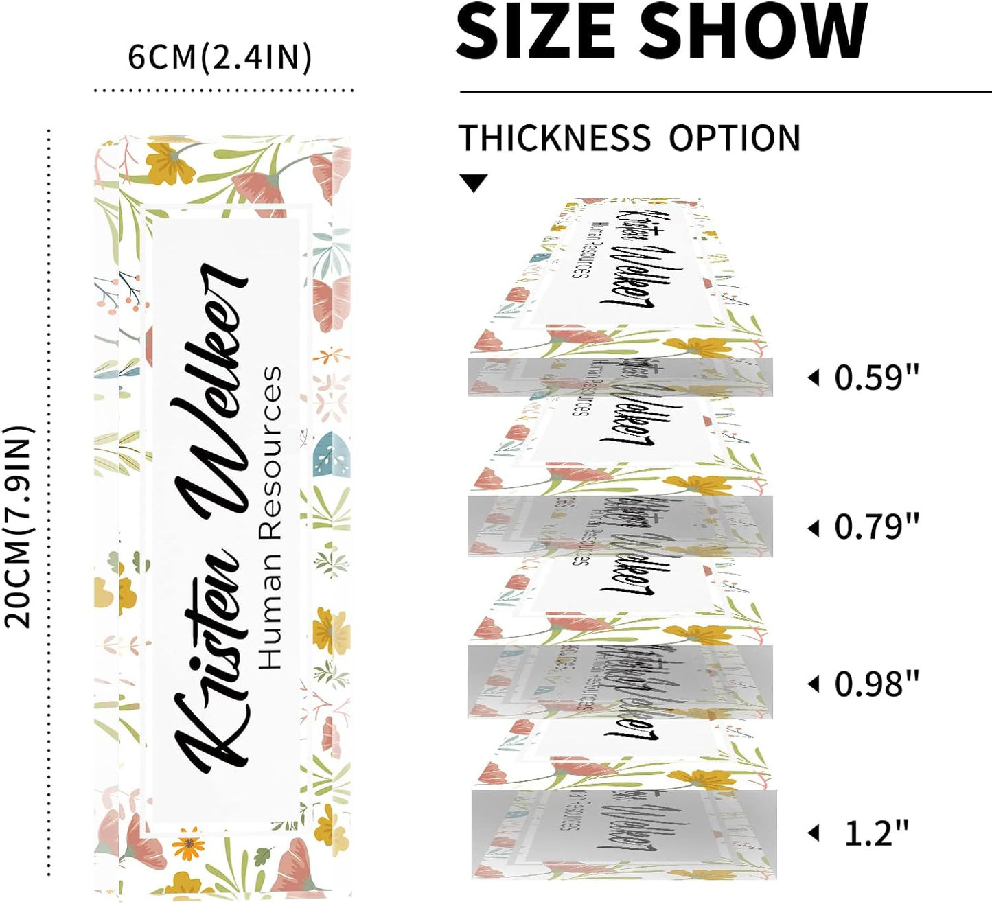 Gowelly Office Desk Name Plate Personalized |Custom Name Plates for Desk| Custom Employee Appreciation Gifts | Office Gifts for Women, Boss, Employee, Teacher, Social Worker-7