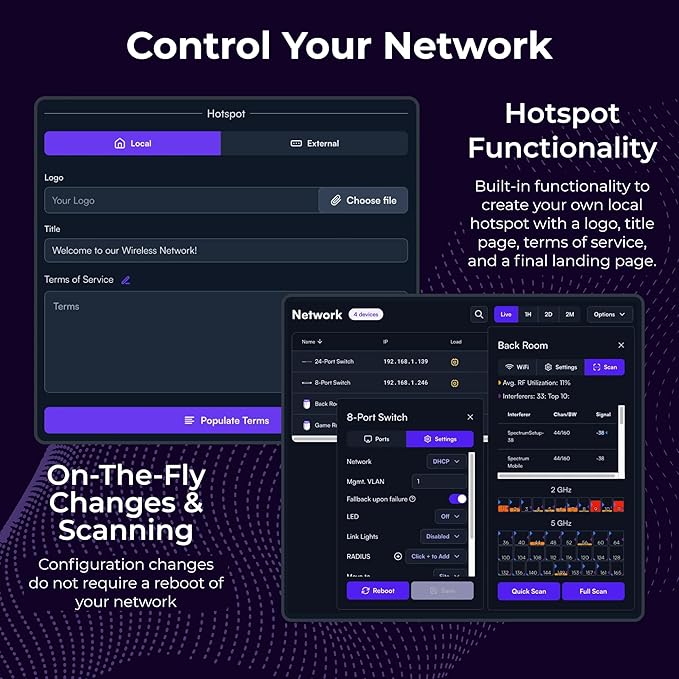 Alta Labs AP6-PRO WiFi 6 Access Point | High Performance 6.3Gbps Wireless Access Point | Seamless Roaming, PoE+, 4096 QAM | IP54 Rated WiFi Access Point | 4x4 MU-MIMO Antennas for Extended Range