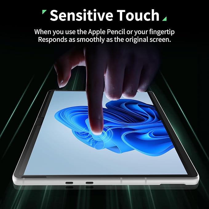 Privacy Screen Protector for Surface Pro 11/10/9/8/X -13 Inch, Anti Glare Filter, Anti Blue Light Film, Nano Removable Shield Microsoft Pro 9 Accessories, Reusable Cover Matte Bubble Free Guard