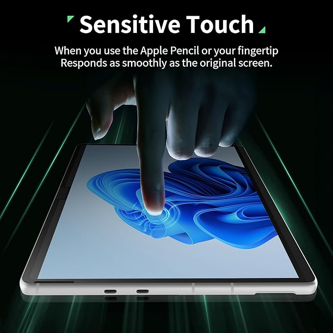 Nano Privacy Screen Protector for Microsoft Surface Pro 7+/7/6/5/4/3 - 12.3 In Reusable Surface Pro 7 Screen Protector Anti Glare Film, Anti Blue Light Filter, Removable Shield, Bubble Free Guard