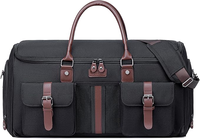 Carry on Garment Bag for Travel, Convertible Garment Duffle Bags for Men Women - 2 in 1 Hanging Suitcase Suit Travel Bags with Shoe Compartment