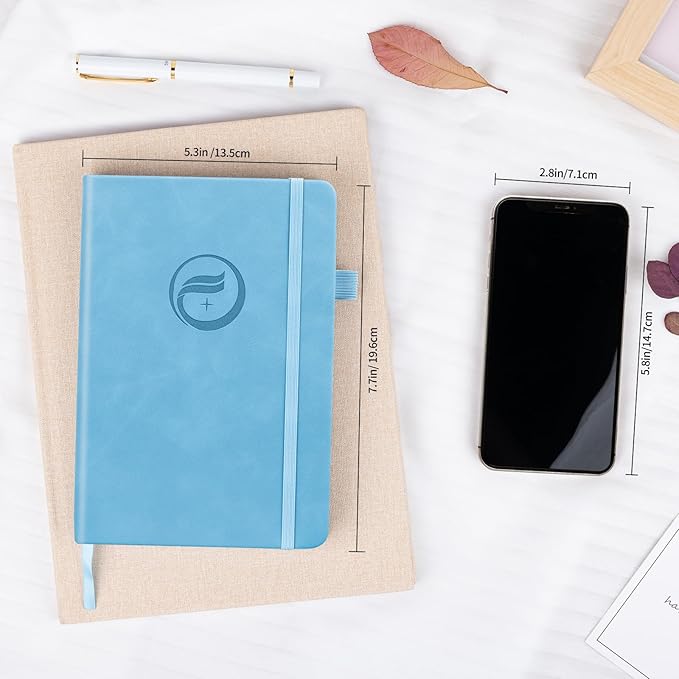 Password Book with Alphabetical Tabs, Password Keeper Book for Seniors, Hardcover Password Notebook for Individual & Colorful Tabs, Password Organizer for Website Logins, 5.3" x 7.7", Blue