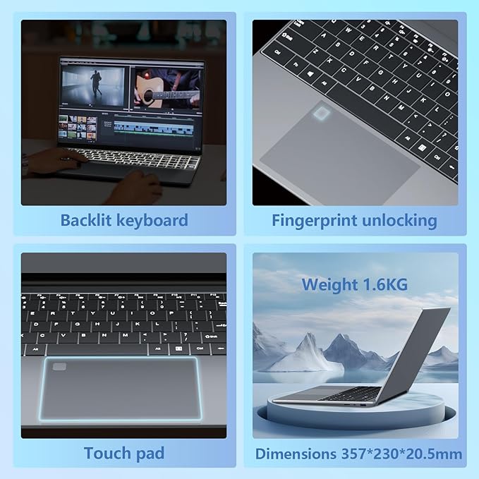 2025 Laptop with Ryzen 7430U Processor( 6C/12T,up to 4.3GHz) (Beat i7-1355U) , Laptop Computer Win 11 Pro, Traditional Laptops 16GB DDR4 512GB SSD 15.6"Full HD IPS Display 1MP Camera Type-C BT 5.0